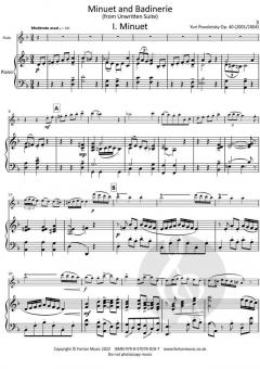 Minuet and Badinerie von Povolotsky Yuri 