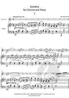 Sonatina for Clarinet and Piano von Brammeld Chris 