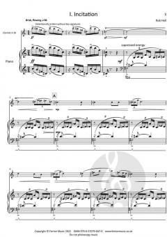 Sonata for Clarinet and Piano von Hall Rob 