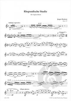 Rhapsodische Studie von Jorgen Bentzon 