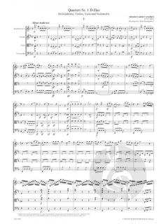 Quartett Nr. 1 D-Dur von Antonio Casimir Cartellieri 