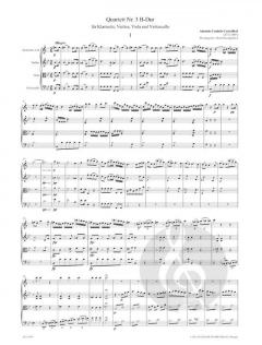 Quartett Nr. 3 B-Dur von Antonio Casimir Cartellieri 
