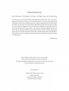 Cello Concerto No. 1 'River' von Sally Beamish 