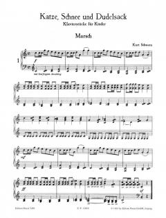 Katze, Schnee und Dudelsack KSV 196 von Kurt Schwaen 