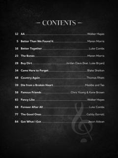 Popular Country Sheet Music 