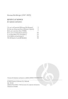 7 Cat Songs  von Herman Rechberger 