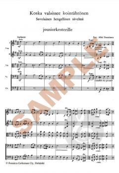 Koska valaissee kointähtönen  