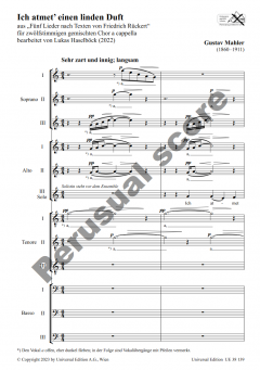 Ich atmet' einen linden Duft  von Gustav Mahler 