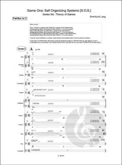 Game One: Self Organizing Systems (S.O.S.) von Bernhard Lang 