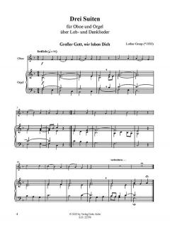 Drei Suiten über Lob- und Danklieder von Lothar Graap 