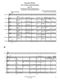 Konzert D-Dur op. 61 von Ludwig van Beethoven 