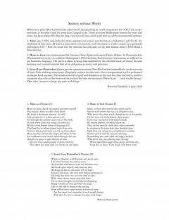 Sonnets without Words von Roxanna Panufnik 