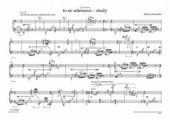 to an utterance - study von Rebecca Saunders 