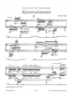 Klaviervariationen von Christian Münch im Alle Noten Shop kaufen (Partitur)