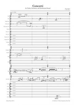 Concerti for Violin, Orchestra and Synthesized Sounds von Milton Babbitt im Alle Noten Shop kaufen (Partitur)