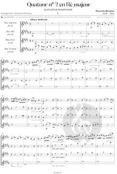 Quartour n. 2 en Re Majeur von Alexander Borodin 
