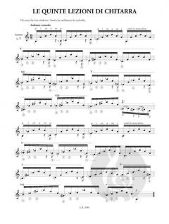 Le quinte lezioni di chitarra von Julio S. Sagreras 