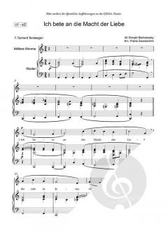 Ich bete an die Macht der Liebe von Dmitri Stepanowitsch Bortniansky (Download) 