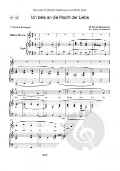 Ich bete an die Macht der Liebe von Dmitri Stepanowitsch Bortniansky (Download) 