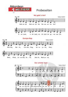 Akkordeon Weltreise Band 1 (+CD) von Tobias Dalhof im Alle Noten Shop kaufen