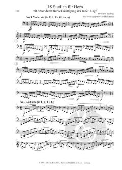 18 Studien für Horn von Hermann Neuling 