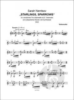 Starlings, Sparrows von Sarah Nemtsov 
