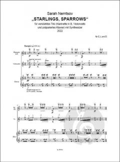 Starlings, Sparrows von Sarah Nemtsov 