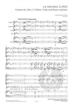 The 2 chamber cantatas for Alto 2 von Baldassare Galuppi 