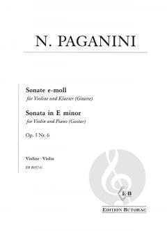 Sonate e-moll op. 3 Nr. 6 von Niccolò Paganini 