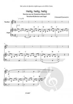 Zum Sanctus (Heilig, heilig) von Franz Schubert (Download) 