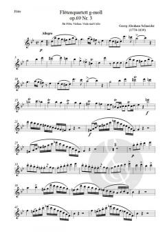 Flötenquartett  g-moll op.69 von Georg Schneder 