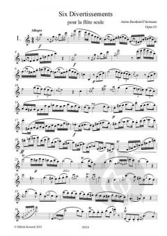 6 Divertissements op. 63 von Anton Bernhard Fürstenau 