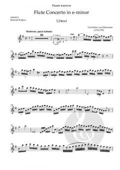Flötenkonzert e- moll  von Carl Ditters von Ditterdorf im Alle Noten Shop kaufen