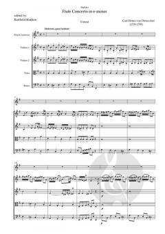 Flötenkonzert e- moll  von Carl Ditters von Ditterdorf im Alle Noten Shop kaufen