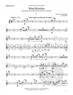 Wind Sketches op. 92  von Martin Christoph Redel 