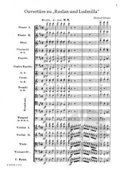 Ouvertüre zu „Ruslan und Ludmilla“ von Michail Iwanowitsch Glinka 