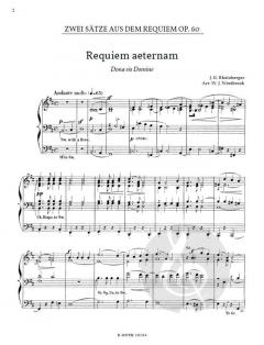 2 Stücke aus dem Requiem op. 60 von Joseph Gabriel Rheinberger 