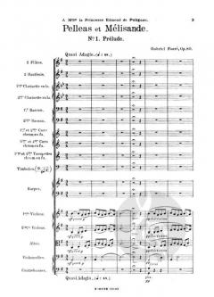 Suite aus Palléas et Mélisande op. 80 von Gabriel Fauré 