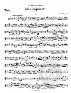 Klavierquintett g-Moll op. 8 von Josef Suk 