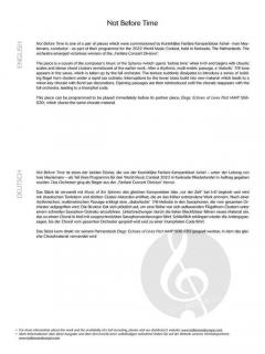 Not Before Time von Philip Sparke 