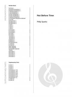 Not Before Time von Philip Sparke 