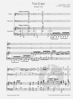 Trio D-dur JS 209 von Jean Sibelius 