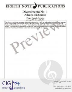 Divertimento No. 1 von Joseph Haydn 