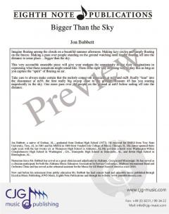 Bigger Than the Sky von Jon Bubbett 