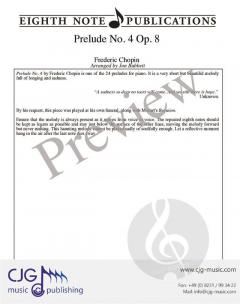 Prelude No. 4 op. 8 von Frédéric Chopin 