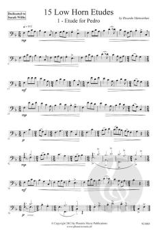 15 Low Horn Etudes von Ricardo Matosinhos 