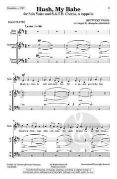 Hush, My Babe von Adolphus Hailstork 