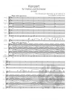 Konzert e-moll op. 64 MWV O 14  