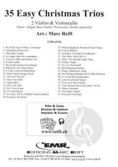 35 Easy Christmas Trios von Marc Reift 
