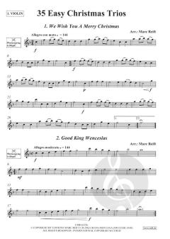 35 Easy Christmas Trios von Marc Reift 